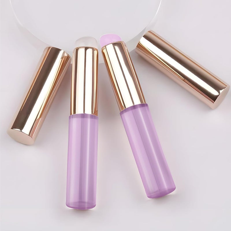 LeMeeOly 2pcs Silicone Lip Brush, Suitable for Even Application of Lipstick Lip Balm Lip Gloss, Soft Silicone Material, Hygienic, Convenient and Easy to Clean, Enhances Lip Care (Purple) - Image 5